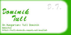 dominik tull business card
